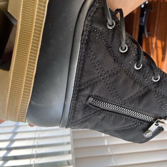 Sperry Saltwater Womens Size 9W Black Waterproof Quilted Duck Boots Shoes - Picture 16 of 16